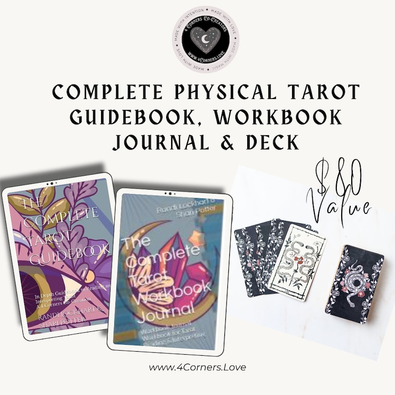 Complete Guidebook Physical Books the Complete Tarot Guidebook and Workbook Journal + Your ...