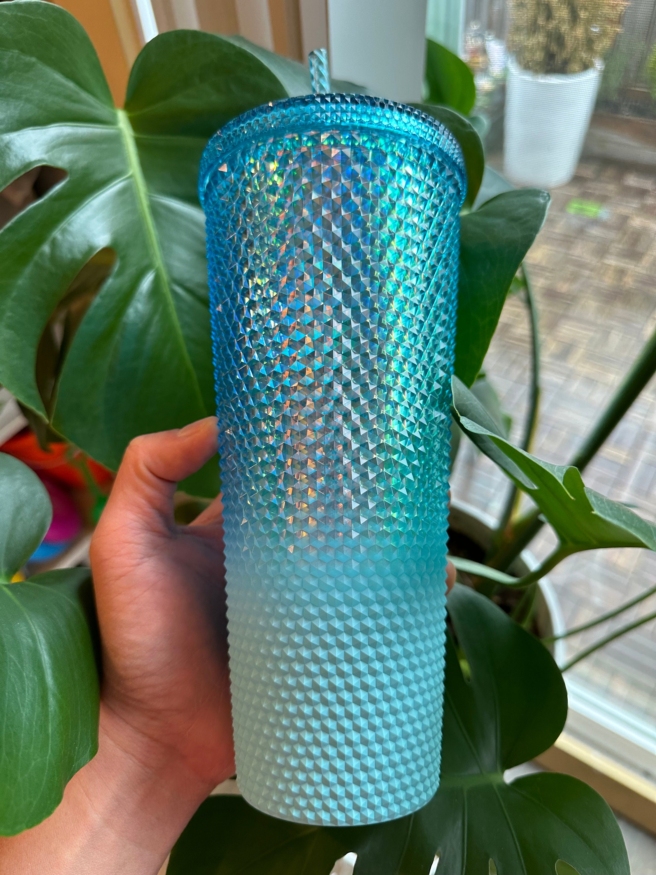 Brand New Authentic Starbucks Studded Tumbler Glacier Blue Etsy