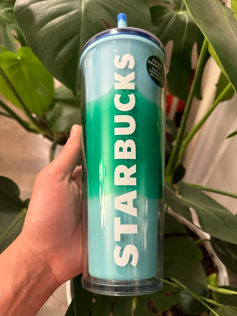 Brand New Authentic Starbucks COLOR CHANGING Tumbler 24 Oz Etsy