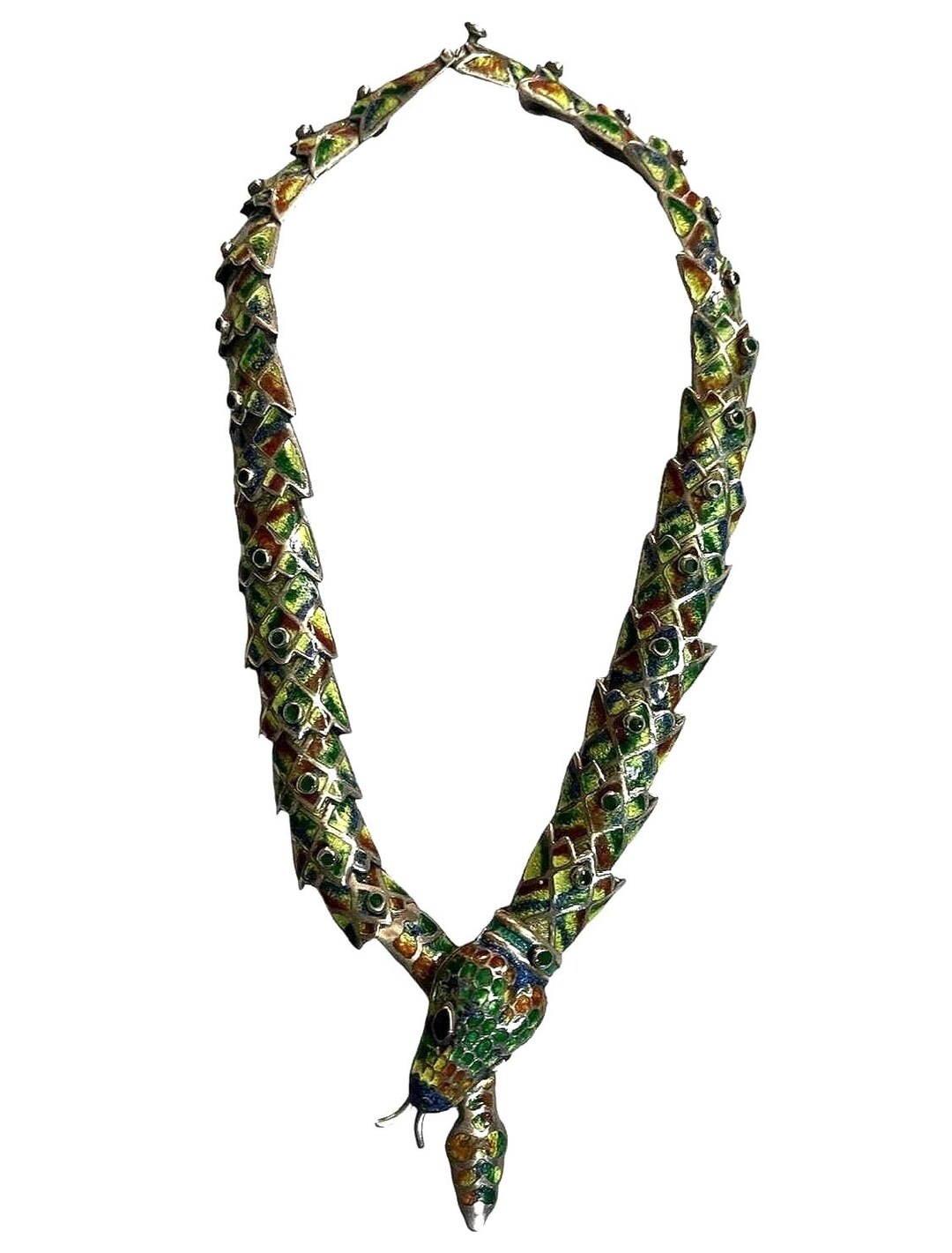 Margot De Taxco / Melesio Rodriguez Articulated Silver and Enamel