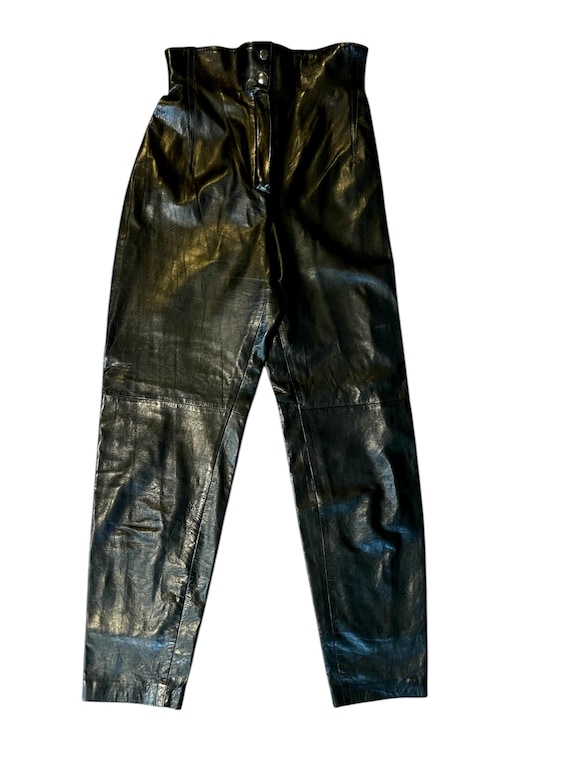 Claude Montana Vintage High Waisted Lambskin Leather Pants Claude Montana Vintage High Waisted Lambskin Leather Pants