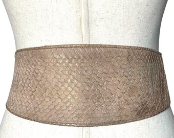 Donna Karan Vintage Genuine Whipsnake Statement Belt - Etsy display picture 1