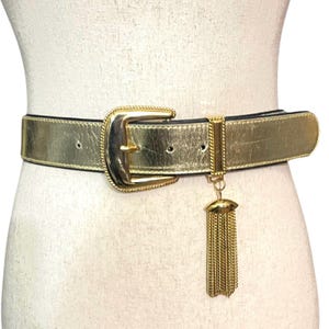 Christopher Ross 24K Gold-plated Dragon Buckle and Leather  display picture 1