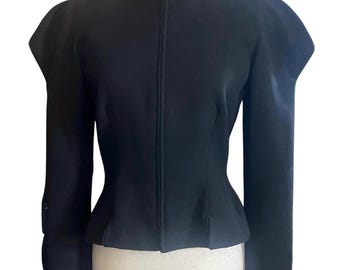 Christian LaCroix Prêt-à-Porter Vintage Mock Turtleneck Cropped Jacket