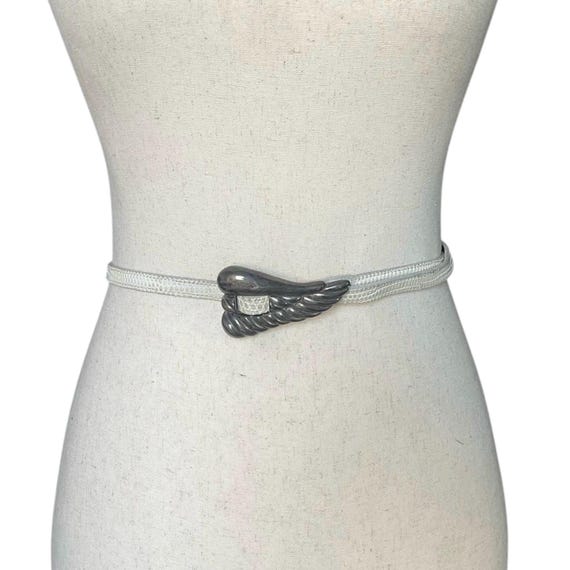 Barry Kieselstein Cord Lizard Belt Sterling Silver 925 Buckle Black Kieselstein-cord black lizard belt - Gem main image 2