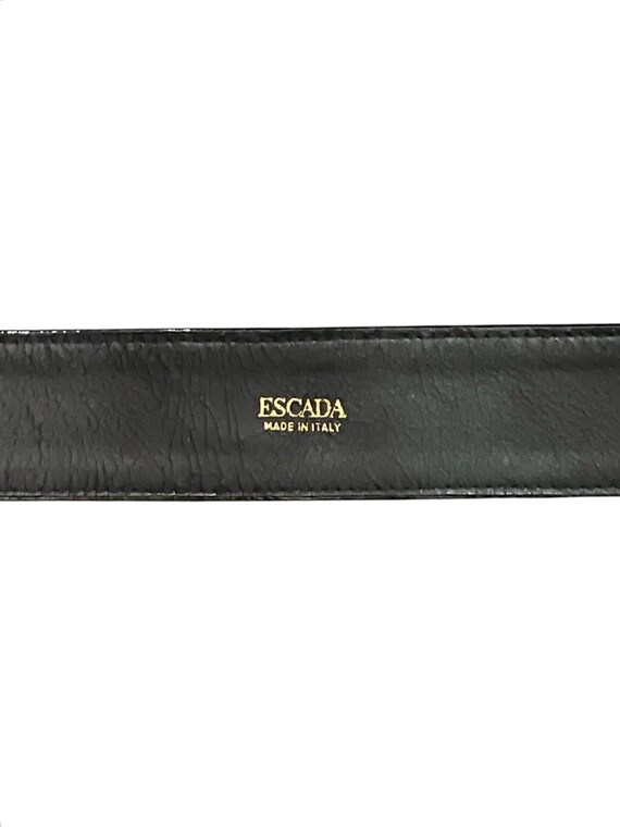 Vintage Escada Dark Gray Suede Belt with Silver Buckle Vintage 80s Escada Gray Suede Leather Belt Ladies Size S - Etsy main image 4