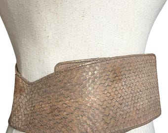Donna Karan Vintage Genuine Whipsnake Statement Belt - Etsy display picture 2