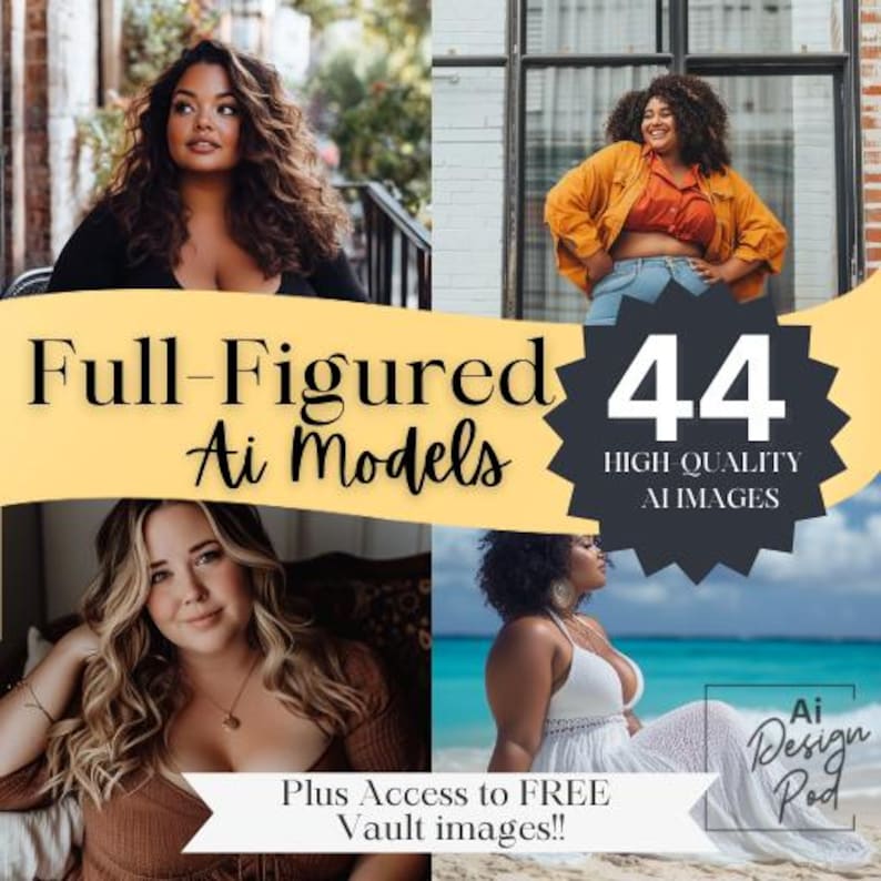 Full-figured Business Women | Ai Stock Photos | Plus-sized | Business Theme | BONUS Vault Access image 1