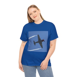 YAK UNISEX HEAVY Cotton Tee | Fighter Aircraft Inspired T-Shirt | Aviation Unisex Tee Shirt | WW2 Plane Tshirt | Vintage Tee For Aviator Dad
