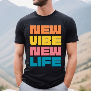 新しい雰囲気の新しい生活のTシャツ、お母さんへの贈り物、お父さんへの贈り物、親友へのTシャツ、楽しい夏のTシャツ、誕生日プレゼント、独立記念日の贈り物、新しい仕事の贈り物、