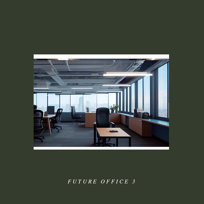 5 Executive Office Background's for Zoom Virtual Meeting Backdrops