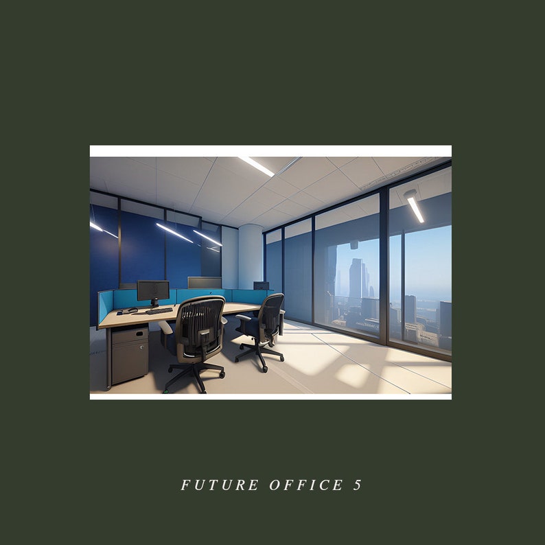 5 Executive Office Background's for Zoom Virtual Meeting Backdrops