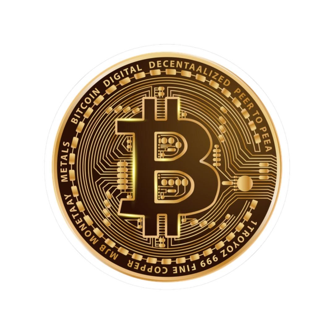Bitcoin Sticker | Cryptocurrency, Digital Currency Decor, Laptop ...