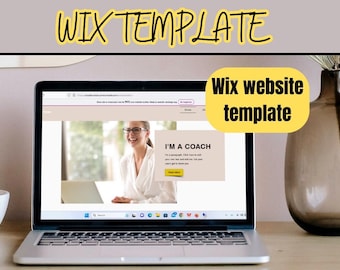Szablon strony internetowej Wix, Strona internetowa bloga - E-commerce - Strona internetowa trenera mediów społecznościowych - Projektowanie stron internetowych Wix - Projekt szablonu Wix - SW01