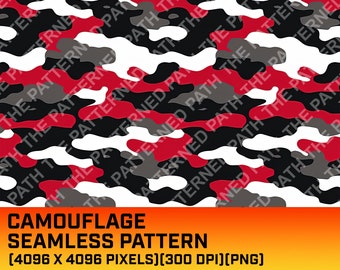 Red Grey Black Camouflage Pattern, Digital Pattern, Camo Pattern, Digital Wallpaper, Camo Texture, Commercial Use, Instant Download, PNG