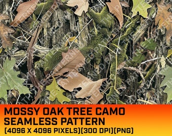 Mossy Oak Tree Camouflage Digital Pattern, Seamless Pattern, Hunting Pattern, Hunting Life, Commercial Use, Instant Download, Oak Texture