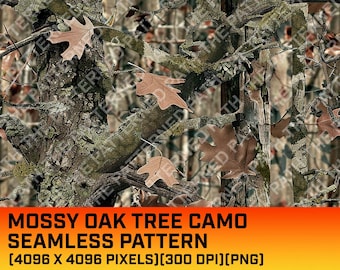 Mossy Oak Tree Camouflage Digital Pattern, Seamless Pattern, Hunting Pattern, Hunting Life, Commercial Use, Instant Download, Oak Texture