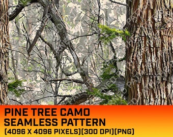 Padrão digital de camuflagem de pinheiro, padrão sem costura, padrão de caça, vida de caça, uso comercial, camuflagem de floresta, textura de pinheiro