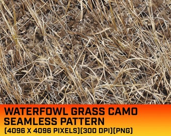 Waterfowl Grass Camouflage Digital Pattern, Wet Mud Pattern, Hunting Pattern, Hunting Life, Commercial Use, Instant Download, Grass Texture