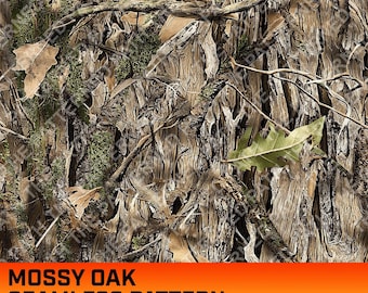 苔むしたオークの木の迷彩デジタルパターン、シームレスパターン、狩猟パターン、狩猟生活、商用利用、即時ダウンロード、オークのテクスチャ