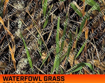 水鳥の草迷彩デジタルシームレスパターン、沼地、狩猟パターン、狩猟生活、商用利用、即時ダウンロード、草のテクスチャ