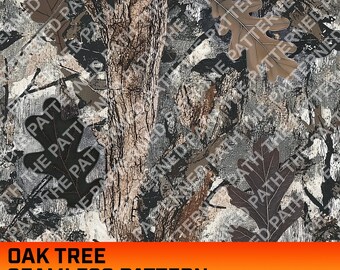 Oak Tree Camouflage Digital Pattern, Seamless Pattern, Hunting Pattern, Hunting Life, Commercial Use, Instant Download, Oak Texture