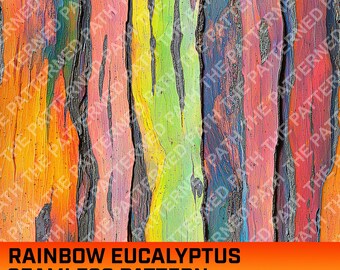 Eucalyptus Deglupta Rainbow Tree Bark Seamless Digital Pattern, Eucalyptus Tree Texture, Hunting, Camo, Camouflage, Commercial Use, PNG