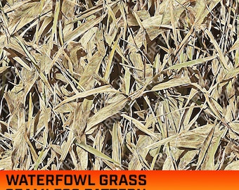 Padrão digital de camuflagem de grama para aves aquáticas, padrão sem emendas, padrão de caça, vida de caça, uso comercial, download instantâneo, textura de grama