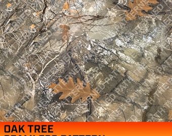 Oak Tree Camouflage Digital Pattern, Seamless Pattern, Hunting Pattern, Hunting Life, Commercial Use, Instant Download, Oak Texture