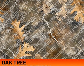 Oak Tree Camouflage Digital Seamless Pattern, Hunting Season, Hunting Pattern, Hunting Life, Commercial Use, Instant Download, Oak Texture