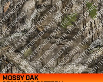 苔むしたオークの木の迷彩デジタルパターン、シームレスパターン、狩猟パターン、狩猟生活、商用利用、即時ダウンロード、オークのテクスチャ