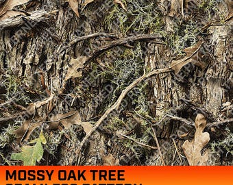 Mossy Oak Tree Camouflage Digital Pattern, Seamless Pattern, Hunting Pattern, Hunting Life, Commercial Use, Instant Download, Oak Texture