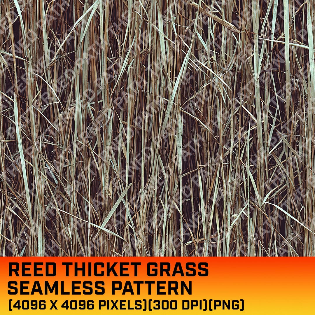 Waterfowl Reed Reed Thicket Tall Waterfowl Grass Camouflage Digital Seamless Pattern ...