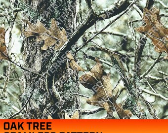 Oak Tree Camouflage Digital Pattern, Seamless Pattern, Hunting Pattern, Hunting Life, Commercial Use, Instant Download, Oak Texture
