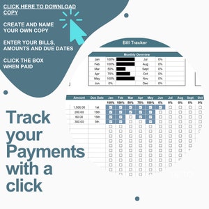bill tracker spreadsheet for Google Sheets