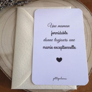 carte annonce grossesse, carte personnalisé mamie,papi,arrière grand-mère