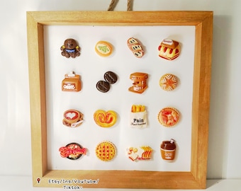 ミニチュアパンセット2 - 手作り樹脂製フードアート、ホーム