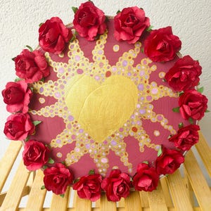 Wall decoration painting on wood