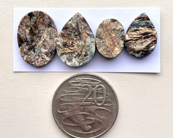 1 st astrophylliet druzy plaksteen cabochon - onbewerkte astrophyliet vrije vorm - natuurlijke edelstenen voor het maken van sieraden, ringen Australië E2