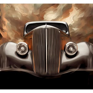 Ford Hot Rod - Art Illustration Print