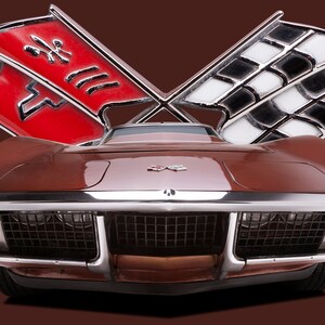 1959 Stingray Racer-color Corvette Car Print, Bill 1959 Stingray Racer-color Corvette Car Print, Bill