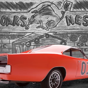 General Lee Rear End - Art Print