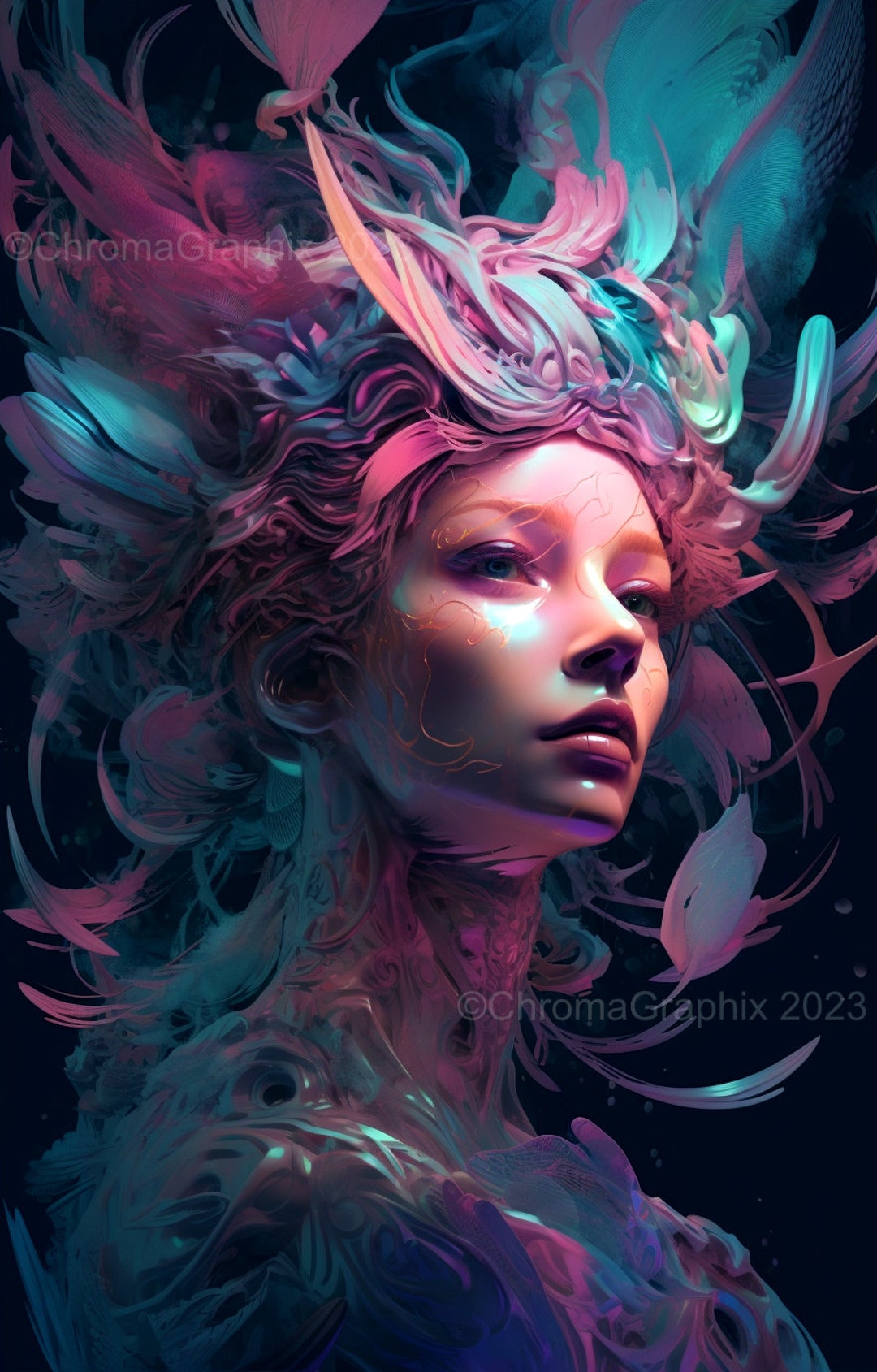 Fairy Painting Faeries Abstract Art Digital Original Art Etsy