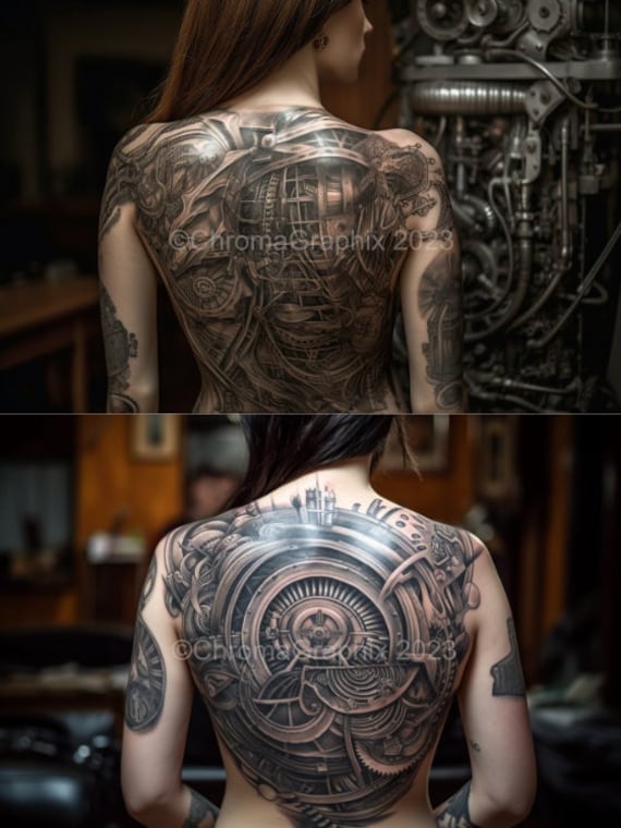 Biomechanical tattoos | Hart & Huntington Tattoo Co. Orlando