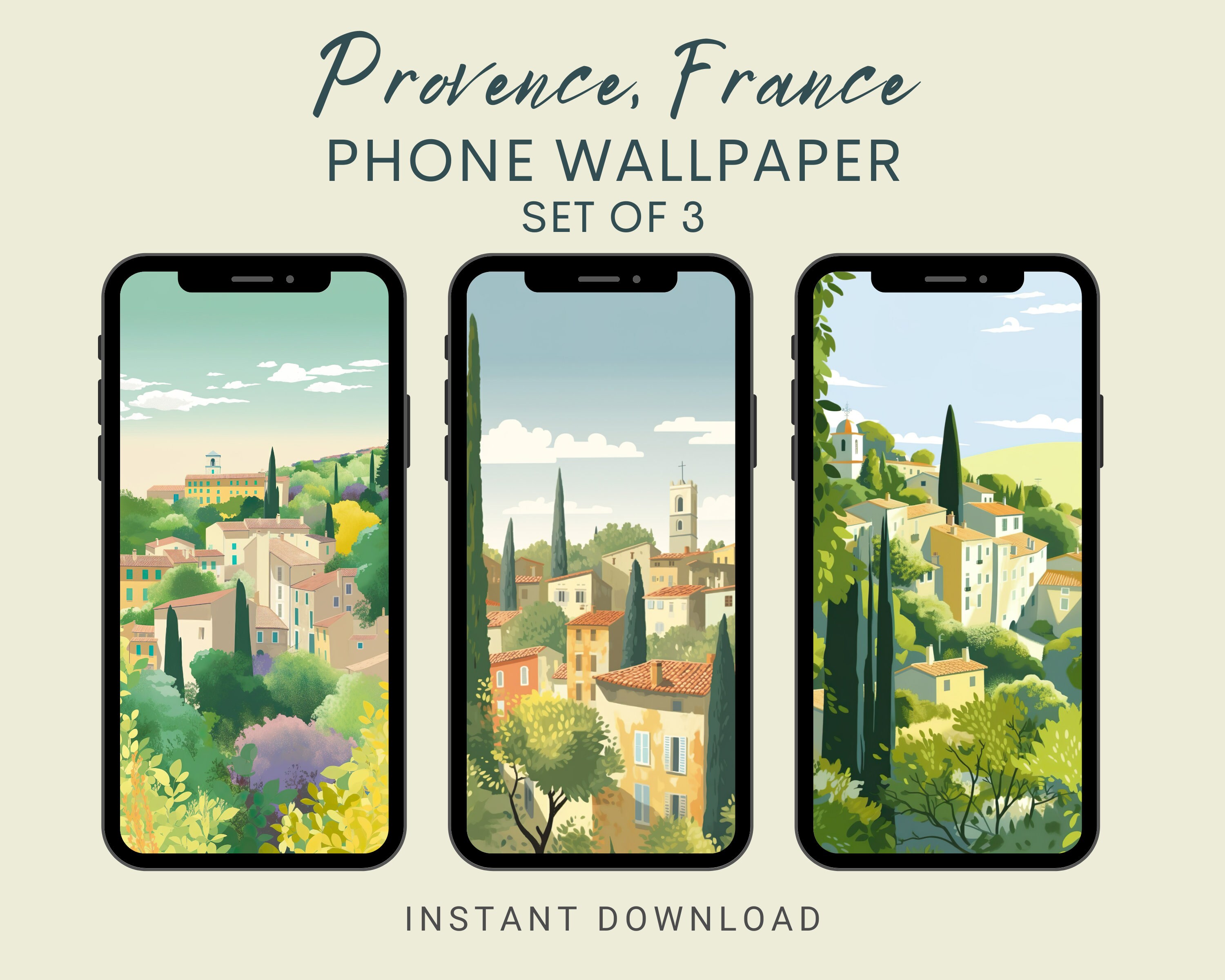 Lavender Spring in Provence Wallpaper for iPhone 12 Pro