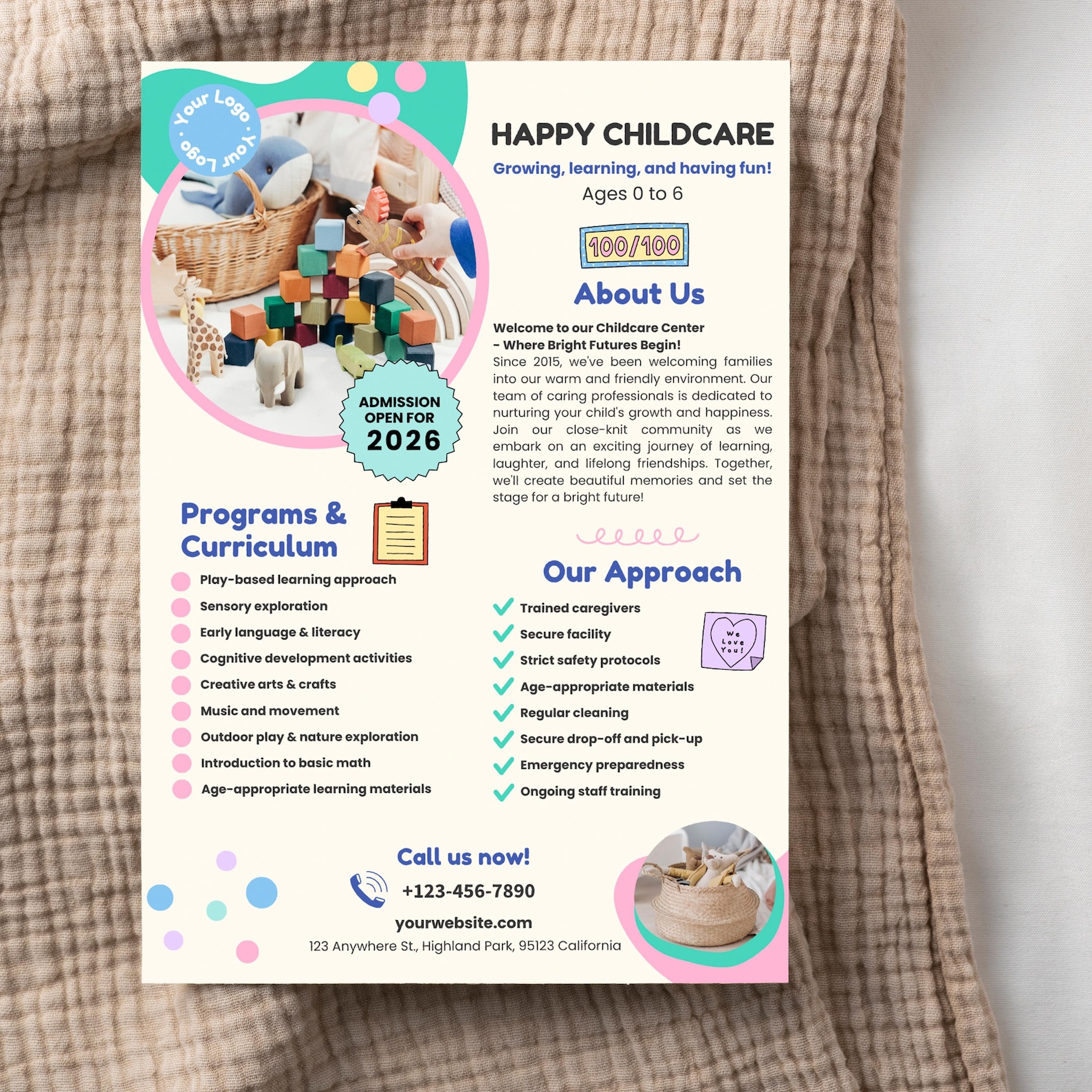 Image 6 for Daycare Brochure Template
