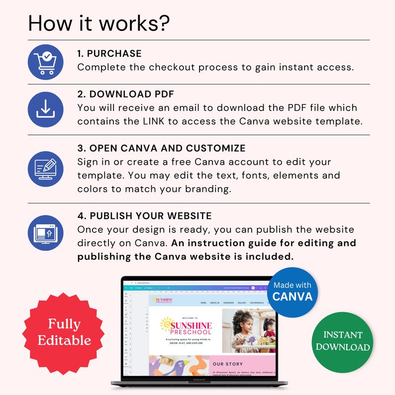 Summer Camp Website Template for Summer School Program Landing Page