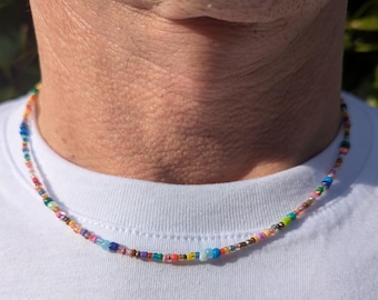 Perlenkette bunt | Boho | Perlen Choker | Lustrous Grace | Halskette | Unisex