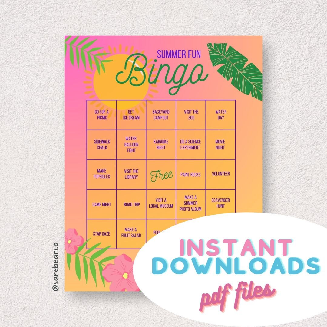 Printable Summer Activities Calendar Free Printable Summer Activities Calendar Free