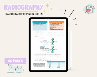 Radiography revision guide | Dental Student study notes | Dental hygienist and therapist study guide | Dental school revision | Nursing